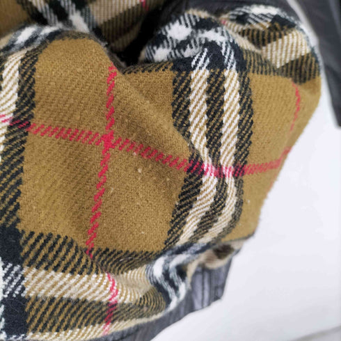 Sheep Leather 羊革 裏地ノバチェック レザーカーコート メンズ JPN:L