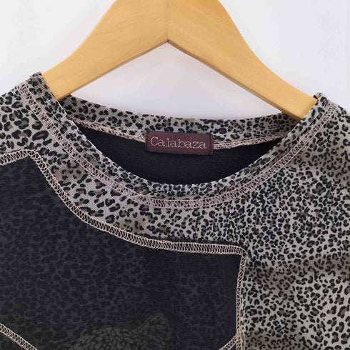 Y2K Calabaza レオパード ラインストーン トップス レディース FREE