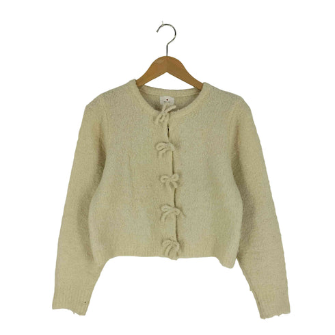 メリージェニー merry jenny ブークレリボンニットカーディガン レディース FREE