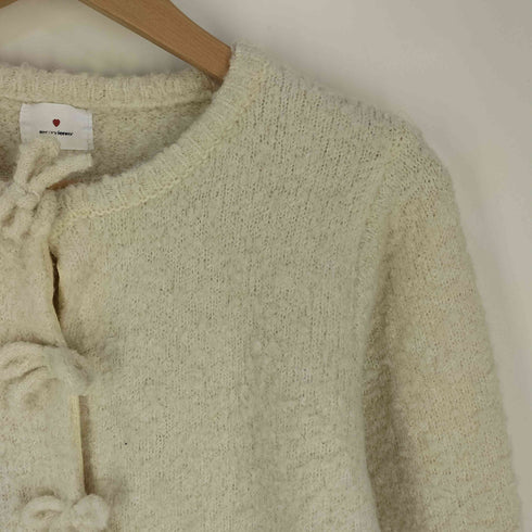 メリージェニー merry jenny ブークレリボンニットカーディガン レディース FREE