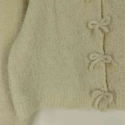 メリージェニー merry jenny ブークレリボンニットカーディガン レディース FREE