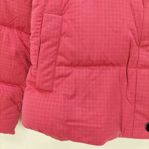 ラコステ LACOSTE シャドーチェック スタンドカラー ダウンジャケット レディース JPN:40