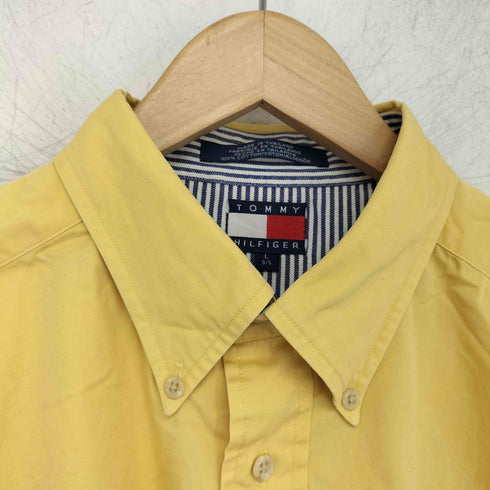 トミーヒルフィガー TOMMY HILFIGER エンブレム刺繍ロゴ 半袖シャツ メンズ import:L