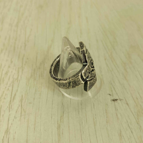 ユリウス JULIUS SILVER925 DOWN WORDS RECORDS クロスデザイン リング メンズ 19号