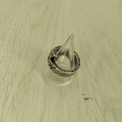 ユリウス JULIUS SILVER925 DOWN WORDS RECORDS クロスデザイン リング メンズ 19号