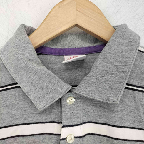 ブルックスブラザーズ BROOKS BROTHERS 刺繍ロゴ 長袖 ボーダー ポロシャツ メンズ L