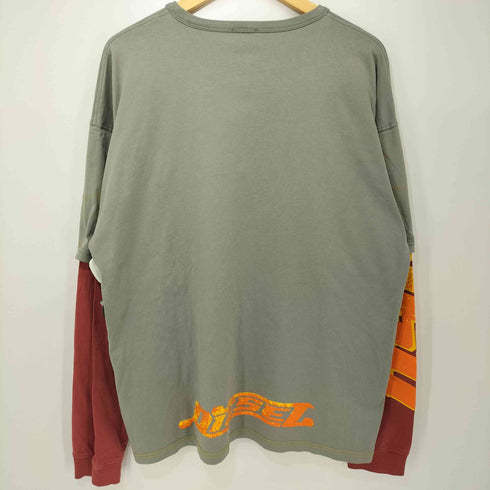 ディーゼル DIESEL 25SS T-BOXT-DB-LS レイヤード L/S Tシャツ メンズ import:XL