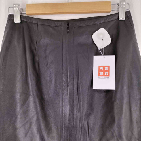 バーニーズニューヨーク BARNEYS NEWYORK レザーミニスカート レディース 34