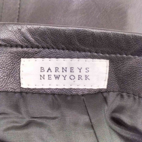 バーニーズニューヨーク BARNEYS NEWYORK レザーミニスカート レディース 34