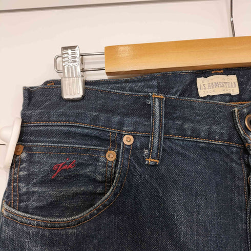 ジャーナルスタンダードホームステッド JOURNAL STANDARD J.S HOMESTEAD ドーナツボタン ボタンフライ ストレートデニムパンツ メンズ 29