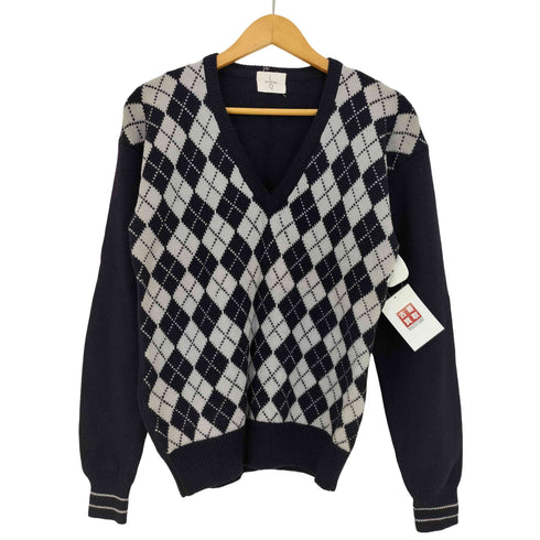 ワイズフォーメン Ys for men L.Q. Y'S FOR MEN アーガイル柄 Vネックニット メンズ