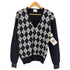 ワイズフォーメン Ys for men L.Q. Y'S FOR MEN アーガイル柄 Vネックニット メンズ
