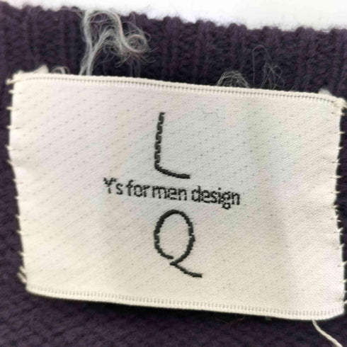 ワイズフォーメン Ys for men L.Q. Y'S FOR MEN アーガイル柄 Vネックニット メンズ