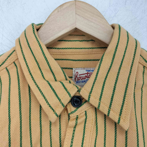 ヒューストン HOUSTON STRIPE VIYELLA SHIRT メンズ XL