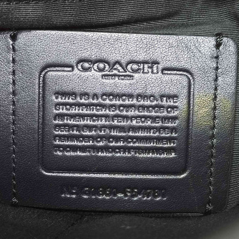 コーチ COACH シグネチャー PVC ショルダー バッグ メンズ