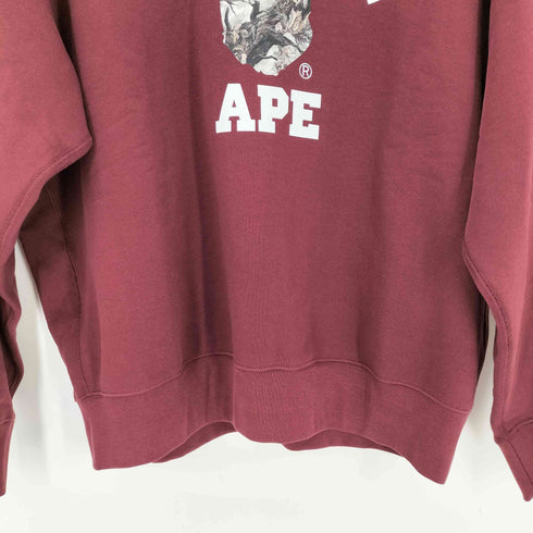 アベイシングエイプ A BATHING APE TREE EDGE CAMO COLLEGE RELAXED FIT CREWNECK SWEATSHIRT #1 メンズ import:L