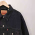 リーバイス Levis 90S TRUCKER トラッカージャケット ブラック デニム ジャケット レディース import:M