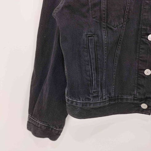 リーバイス Levis 90S TRUCKER トラッカージャケット ブラック デニム ジャケット レディース import:M