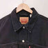 リーバイス Levis 90S TRUCKER トラッカージャケット ブラック デニム ジャケット レディース import:M
