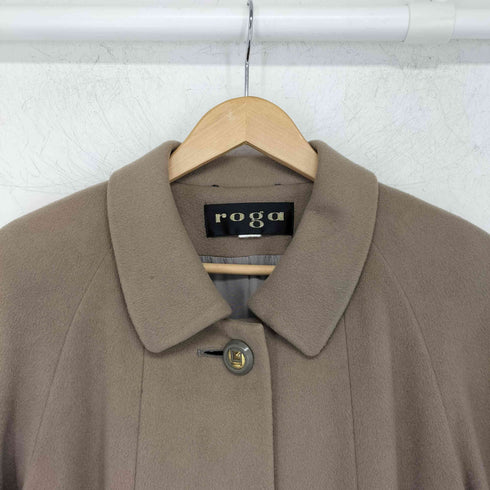 ROGA pure white cashmere ステンカラーコート レディース