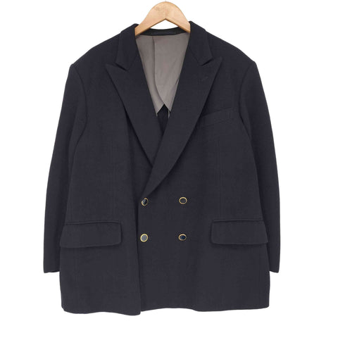 ECSAINE PLAZA カシミヤ100 ダブルブレスト テーラードジャケット cashmere100 by CROMBIE メンズ