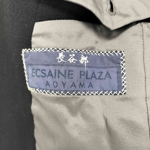 ECSAINE PLAZA カシミヤ100 ダブルブレスト テーラードジャケット cashmere100 by CROMBIE メンズ