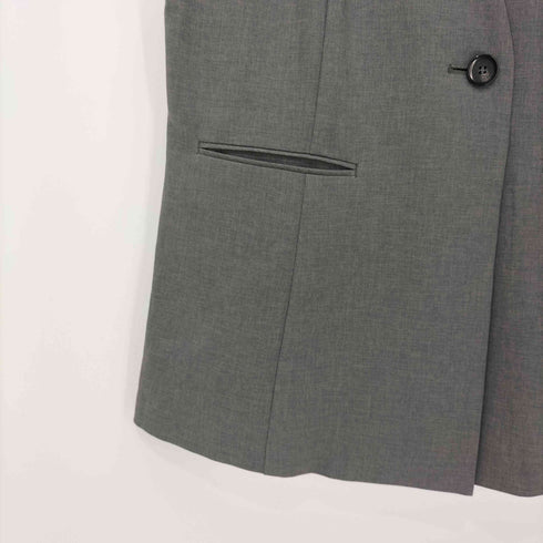 ミディウミソリッド MIDIUMISOLID 25SS no collar vest ノーカラーベスト レディース FREE