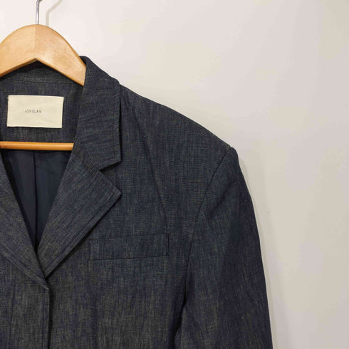 LONSLAN 25SS リネン混 ライトデニム テーラード レディース FREE