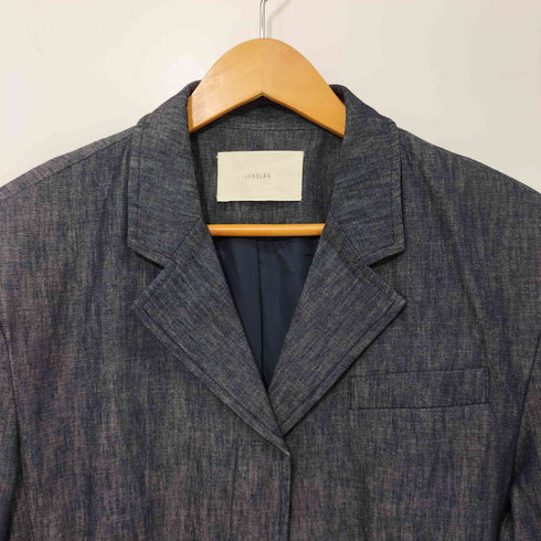 LONSLAN 25SS リネン混 ライトデニム テーラード レディース FREE