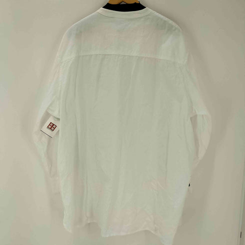 SLEEPING TABLET Rx ワンポイント ロゴ刺繍 バンドカラー シャツ メンズ JPN:1