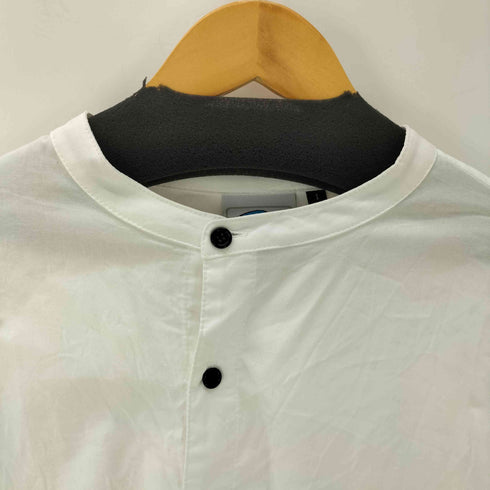 SLEEPING TABLET Rx ワンポイント ロゴ刺繍 バンドカラー シャツ メンズ JPN:1