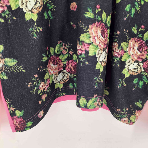 コムデギャルソン COMME des GARCONS 16AW ジャガード調プリント 花柄 切り替えトップス レディース JPN:S