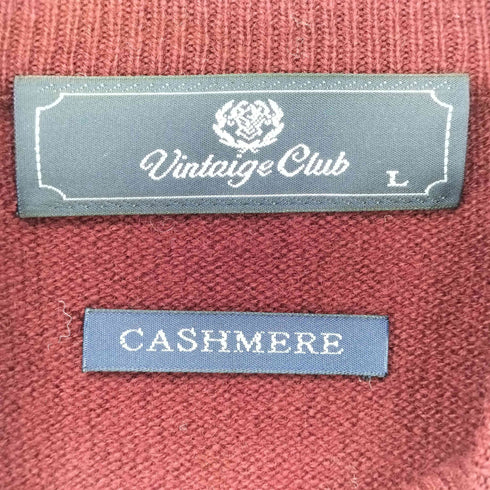VINTAGE CLUB カシミヤ100 モックネックニット メンズ JPN:L