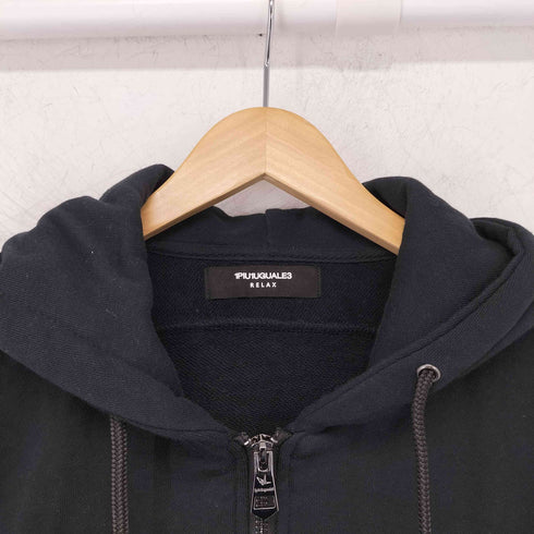 ウノピゥウノウグァーレトレリラックス 1PIU1UGUALE3 RELAX ワッペン刺繍ジップパーカー メンズ JPN:L