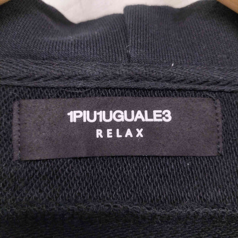 ウノピゥウノウグァーレトレリラックス 1PIU1UGUALE3 RELAX ワッペン刺繍ジップパーカー メンズ JPN:L