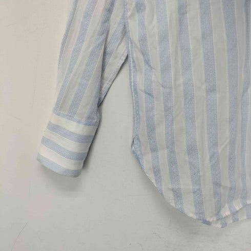 バグッタ Bagutta NLERA バンドカラーストライプロングシャツ レディース S