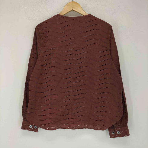 バグッタ Bagutta EMILYT ノーカラーレースブラウス レディース M