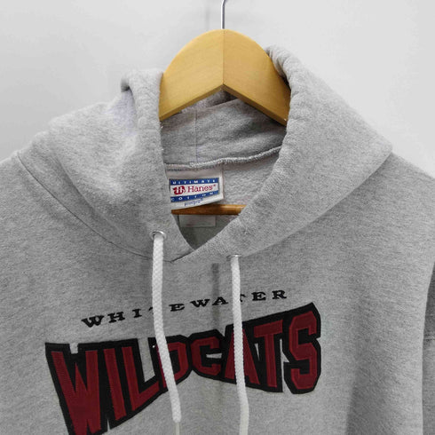 ヘインズ Hanes ULTIMATE COTTON 90S WILDCATS 刺繍 ヘビーウェイト カレッジ フーディー パーカー ビックサイズ メンズ import:L