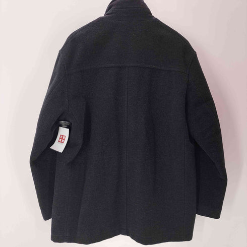 ニジュウサンクオム 23区HOMME 裏地キルティング 比翼 ウール ステンカラーコート メンズ JPN:46