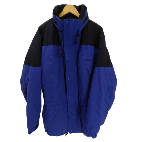 エルエルビーン L.L.Bean 90S Thinsulate Mountain Jacket ロゴ刺繍 シンサレート パッカブル スイッチングカラー マウンテン パーカー ジャケット 裾ドローコード ダブルジップ ビックサイズ メンズ import:L