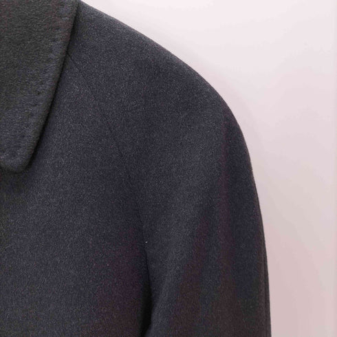 カシミヤ CASHMERE CASHMERE 100% Balmacaan Coat オールカシミア バルマカーン ステンカラーコート 比翼 メンズ JPN:3