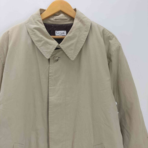 ポールスミスロンドン Paul Smith LONDON Balmacaan Coat 裏地キルティング 比翼 バルマカーン ステンカラー コート メンズ import:L