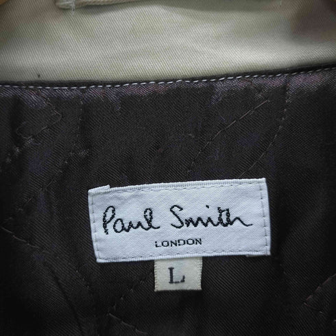 ポールスミスロンドン Paul Smith LONDON Balmacaan Coat 裏地キルティング 比翼 バルマカーン ステンカラー コート メンズ import:L