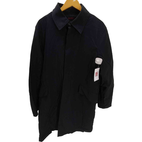 ポールスミスロンドン Paul Smith LONDON Thinsulate Liner Balmacaan Coat 裏地キルティング シンサレート ライナー付き 比翼 バルマカーン ステンカラー コート メンズ import:L