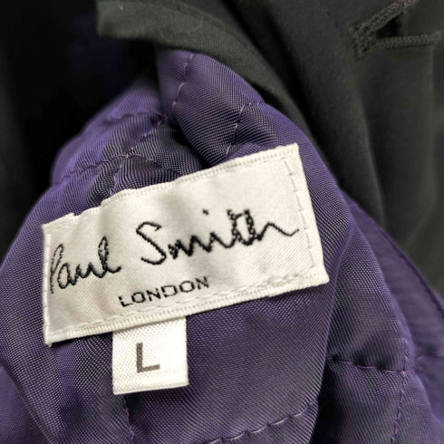 ポールスミスロンドン Paul Smith LONDON Thinsulate Liner Balmacaan Coat 裏地キルティング シンサレート ライナー付き 比翼 バルマカーン ステンカラー コート メンズ import:L