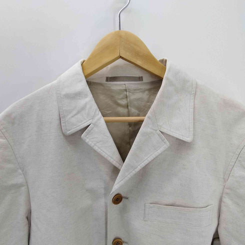 ポールスミスロンドン Paul Smith LONDON Cotton Linen 4B Tailored Jacket 裏地背抜き 綿麻生地 コットン リネン テーラードジャケット メンズ import:M