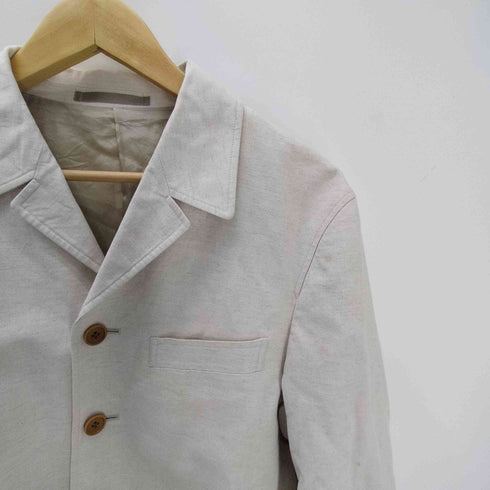 ポールスミスロンドン Paul Smith LONDON Cotton Linen 4B Tailored Jacket 裏地背抜き 綿麻生地 コットン リネン テーラードジャケット メンズ import:M
