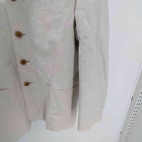 ポールスミスロンドン Paul Smith LONDON Cotton Linen 4B Tailored Jacket 裏地背抜き 綿麻生地 コットン リネン テーラードジャケット メンズ import:M