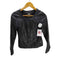 トゥービーバイアニエスベー To b. by agnes b. 90S Lamb Leather Jacket サンライズ期 裏地水玉 ドット レース装飾 羊革 ノーカラー ラムレザー ジャケット レディース FR:36