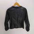 トゥービーバイアニエスベー To b. by agnes b. 90S Lamb Leather Jacket サンライズ期 裏地水玉 ドット レース装飾 羊革 ノーカラー ラムレザー ジャケット レディース FR:36